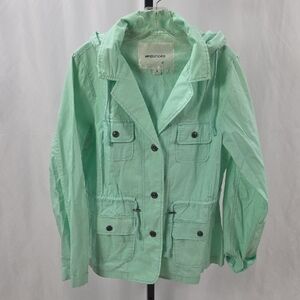Maurices Green Utility Jacket Lightweight Cotton Blend